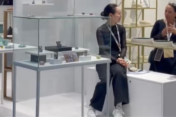 Maison&Objet展示ブース備え付けのストレージボックスの様子