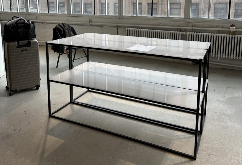 Shoppe Object NYの展示準備の様子（2025年2月）
